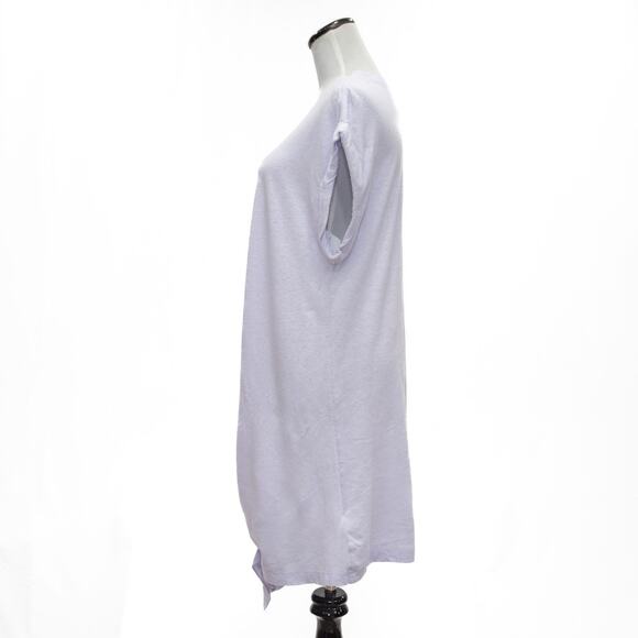 Current/Elliott Lavender Pacific Avenue Linen Blend T-Shirt Dress Size Large - Picture 2 of 12